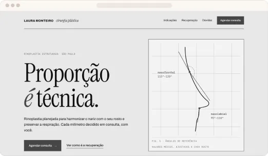 Projeto de site para profissional de saúde