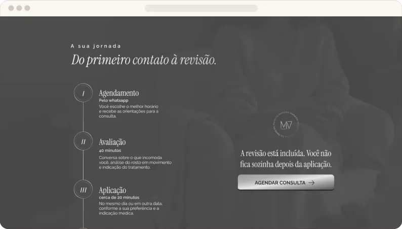 Projeto de site para a Dra. Marina Valente